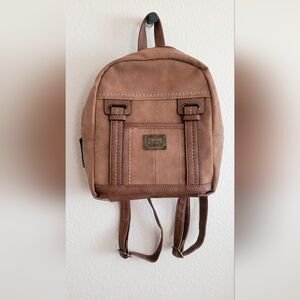 BOC Born Concept Faux Leather Mini Backpack Tan